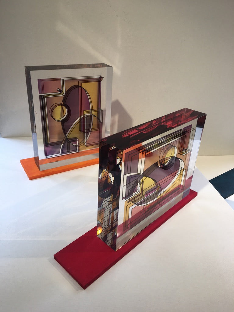 Sculpture "Optique vision"_ "ROUGE" Tatiana Lebedev