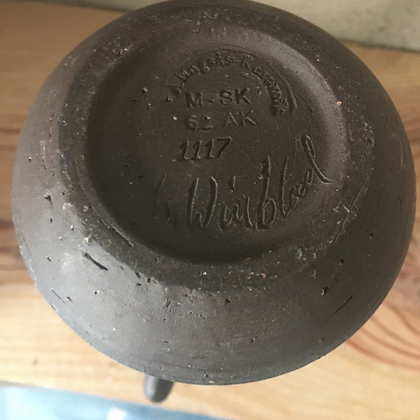Ulla Winblad ensemble vase et coupole en grès "Alingsås Keramik" circa 60