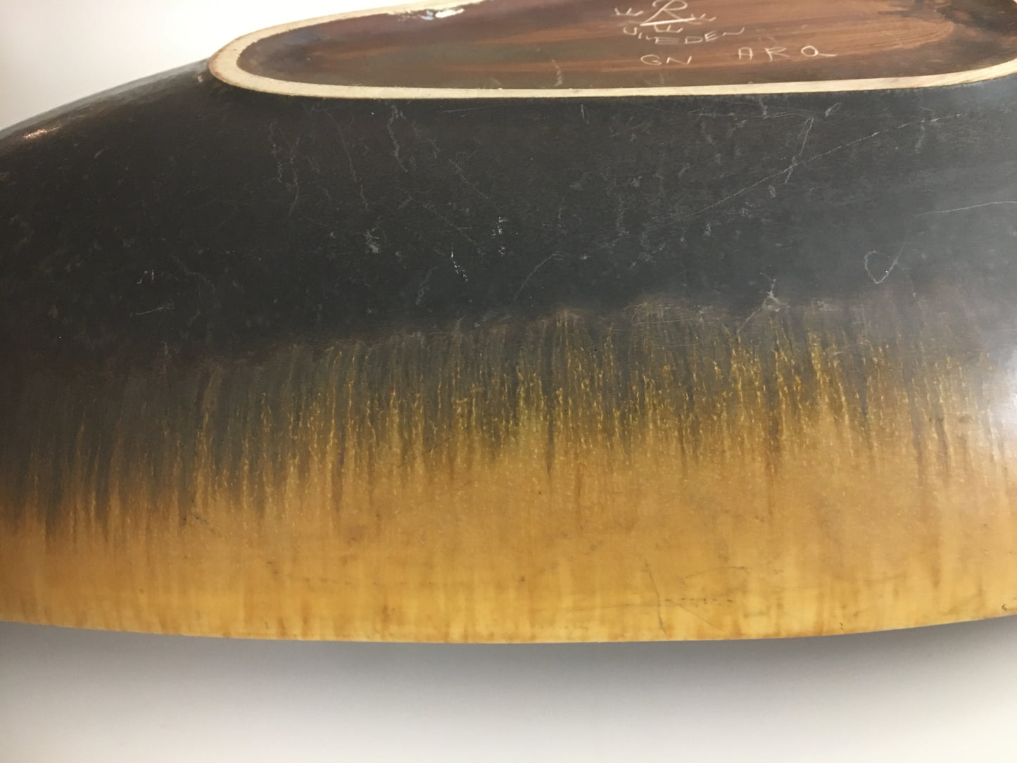 GUNNAR NYLUND. Grand Plat , grès, Rörstrand. Suède circa 50