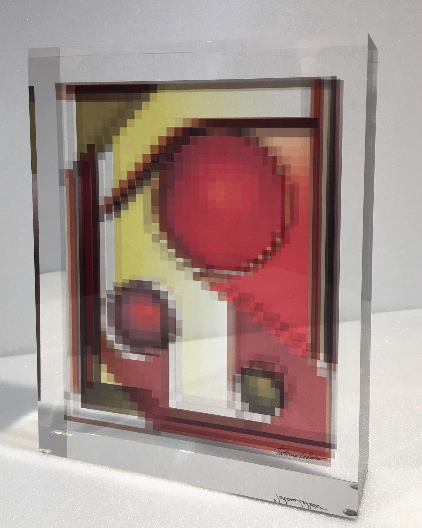 Sculpture "Optique vision" "PIXELS" Tatiana Lebedev