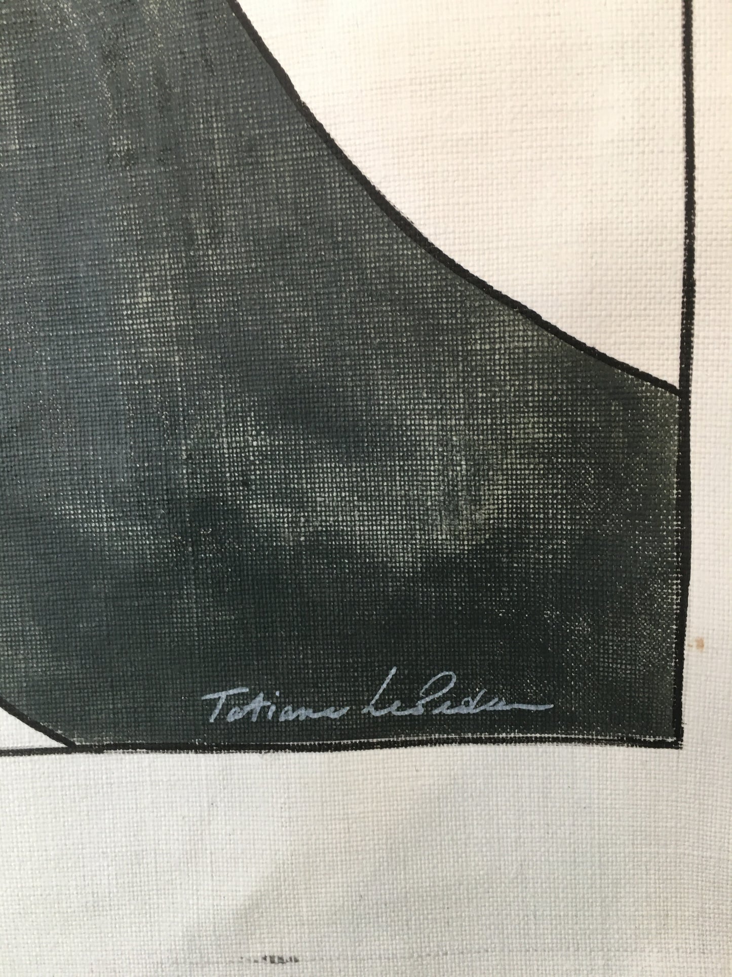 LE SECRET_01 peinture sur toile de lin. 220x67cm et 150x67cm