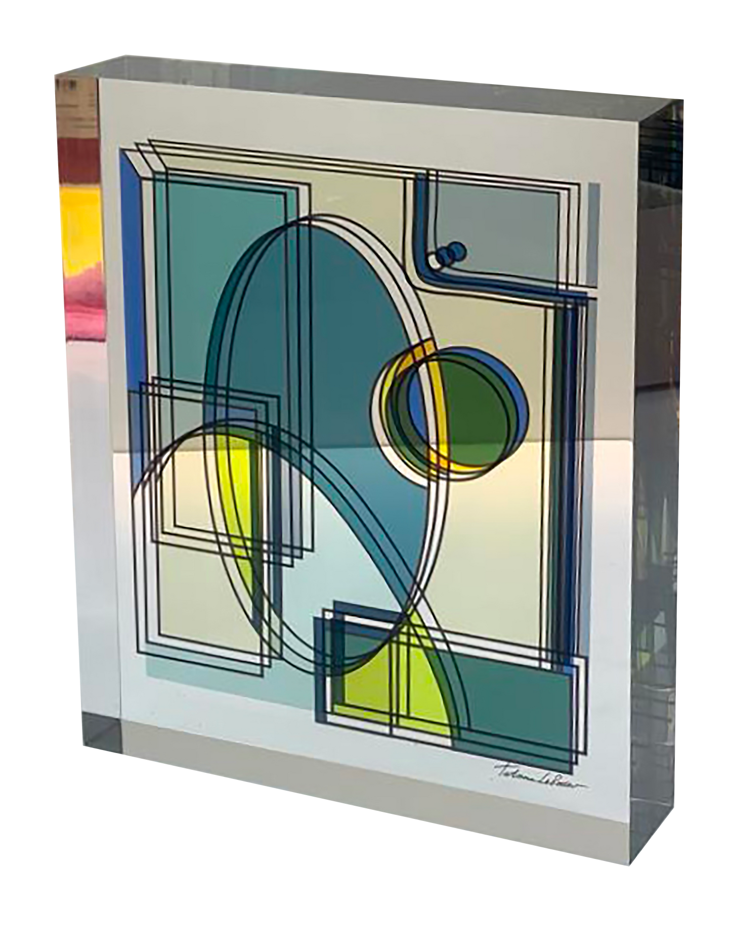 Sculpture "Optique vision_ "BLEU" Tatiana Lebedev
