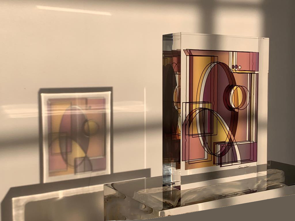 Sculpture "Optique vision"_ "ROUGE" Tatiana Lebedev