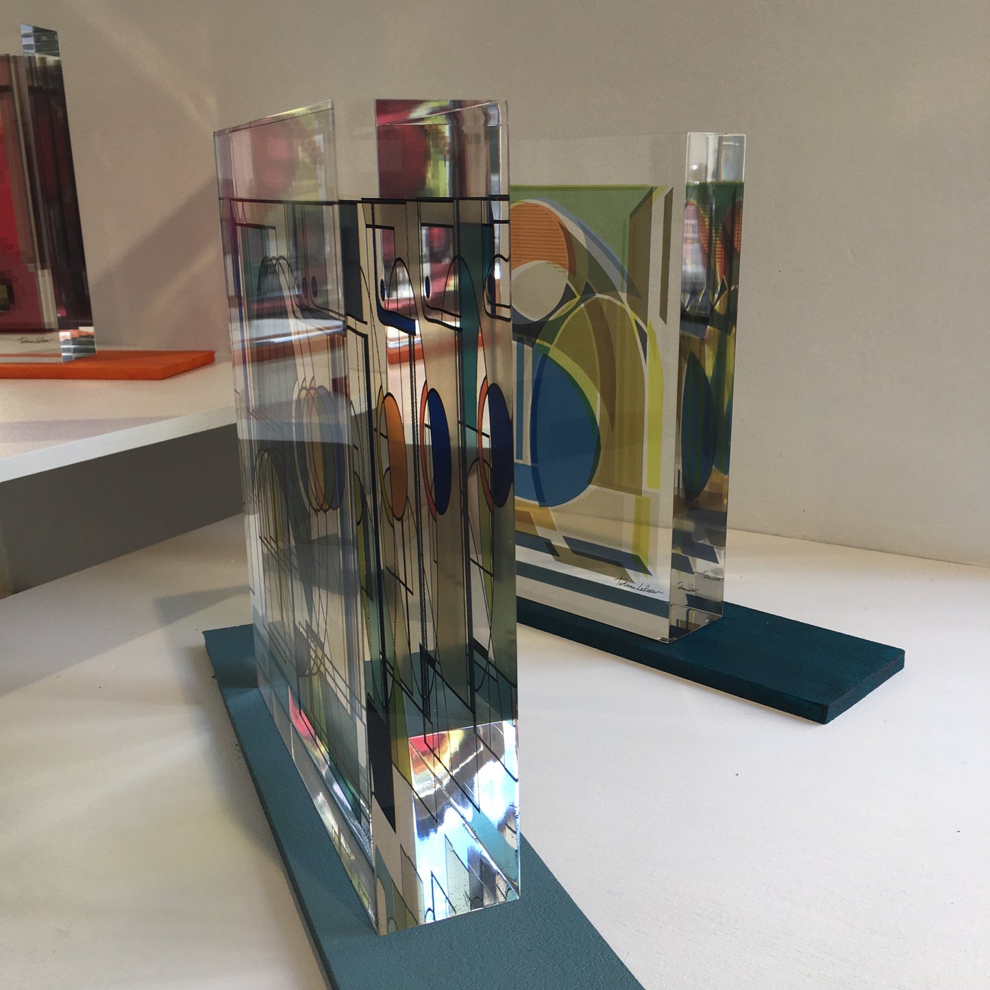 Sculpture "Optique vision_ "BLEU" Tatiana Lebedev