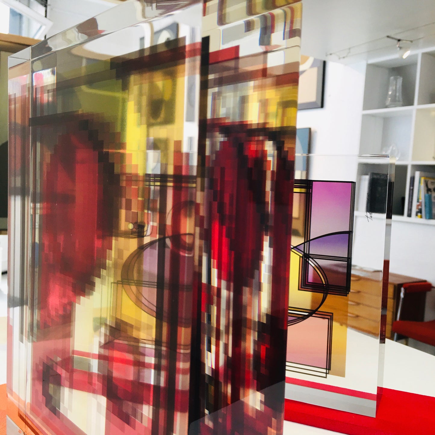 Sculpture "Optique vision" "PIXELS" Tatiana Lebedev
