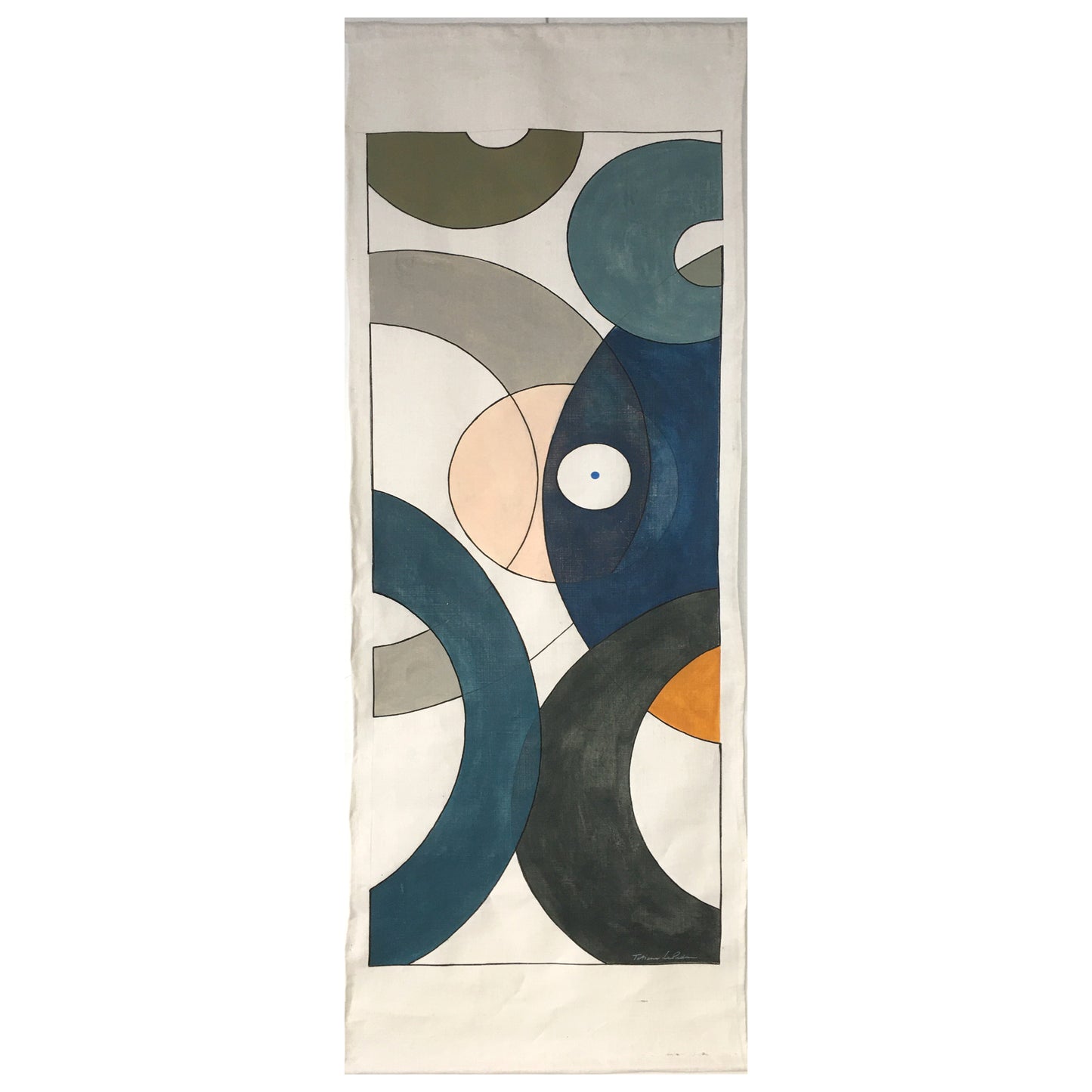 LE SECRET_01 peinture sur toile de lin. 220x67cm et 150x67cm