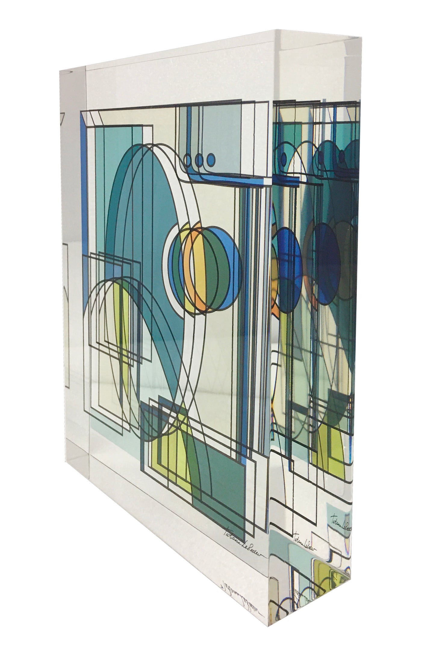 Sculpture "Optique vision_ "BLEU" Tatiana Lebedev