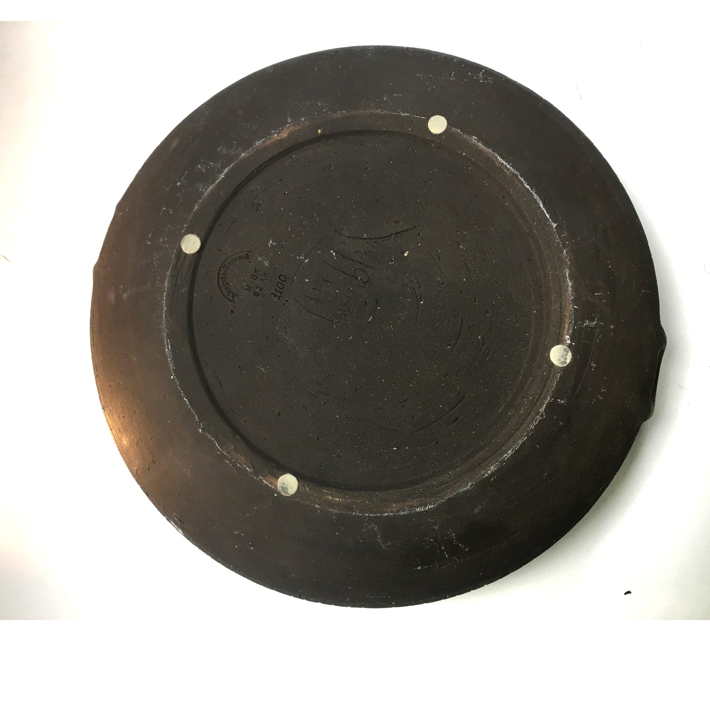 Ulla Winblad , Grand Plat en grès émaillé, "Alingsås Keramik" circa 60