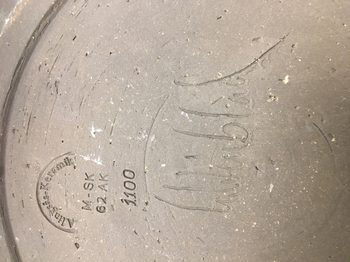Ulla Winblad , Grand Plat en grès émaillé, "Alingsås Keramik" circa 60