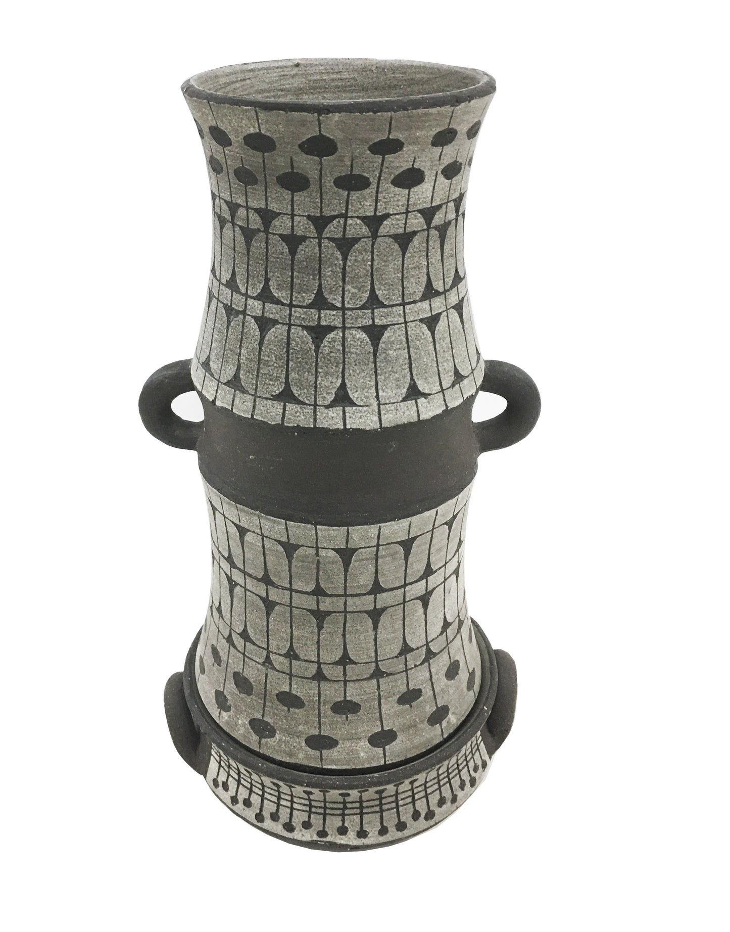 Ulla Winblad ensemble vase et coupole en grès "Alingsås Keramik" circa 60