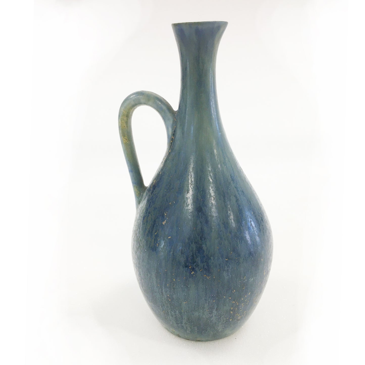Gunnar Nylund Vase en grès bleu-vert , Sweden, circa 50