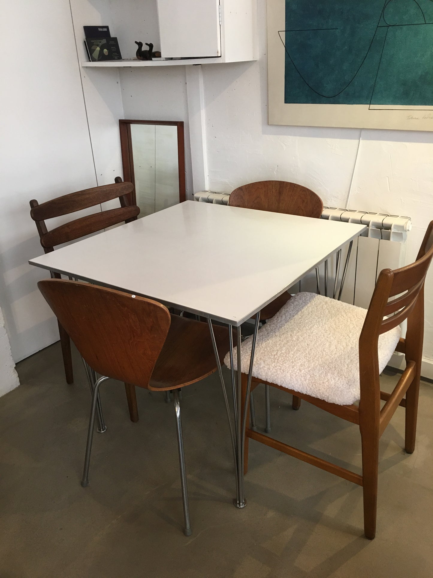 Table carrée, Piet Hein, Bruno Mathsson