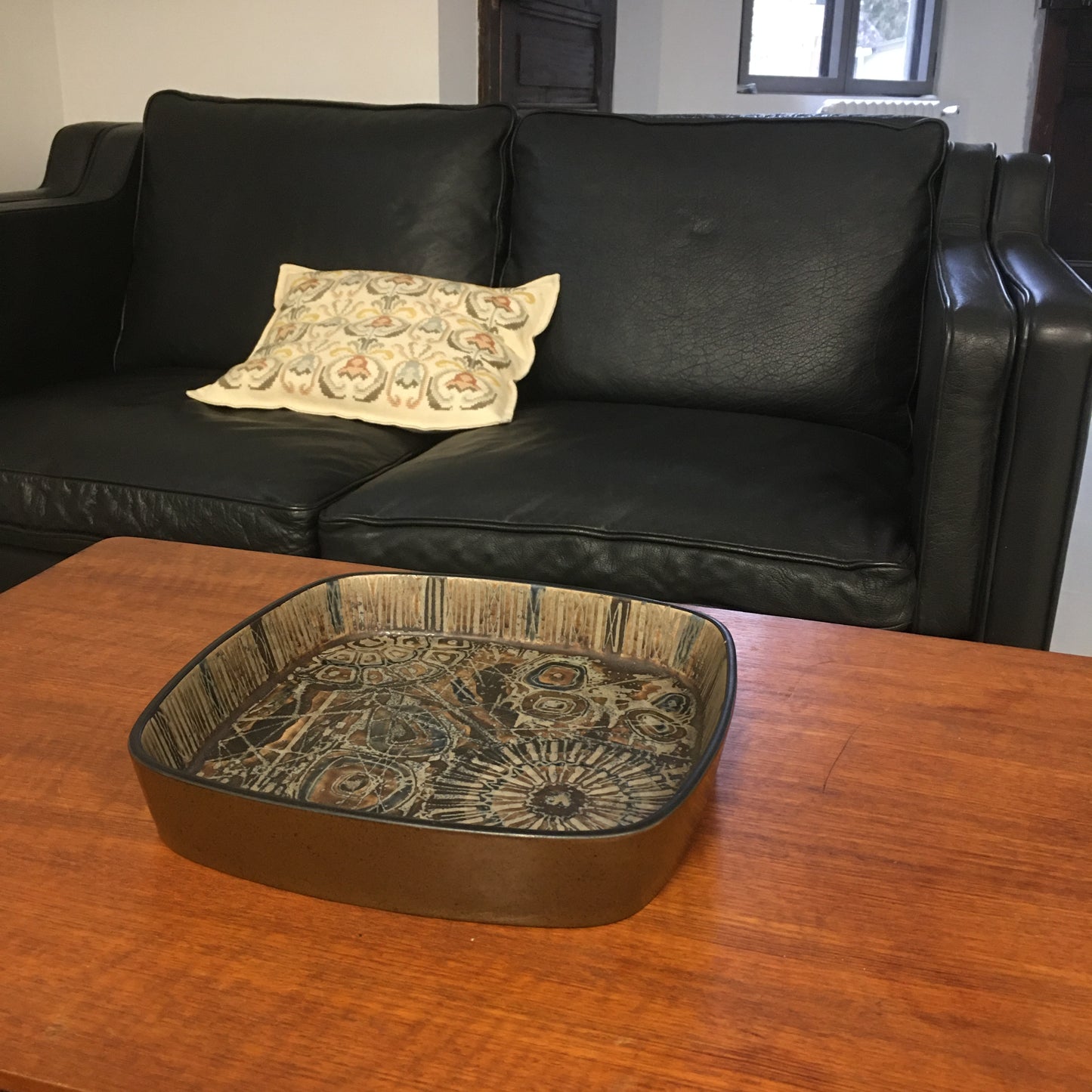 Plat carré série Tenera par Nils Thorsson pour Royal Copenhagen 60's