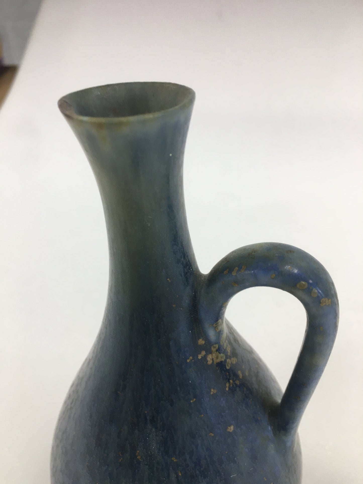 Gunnar Nylund Vase en grès bleu-vert , Sweden, circa 50