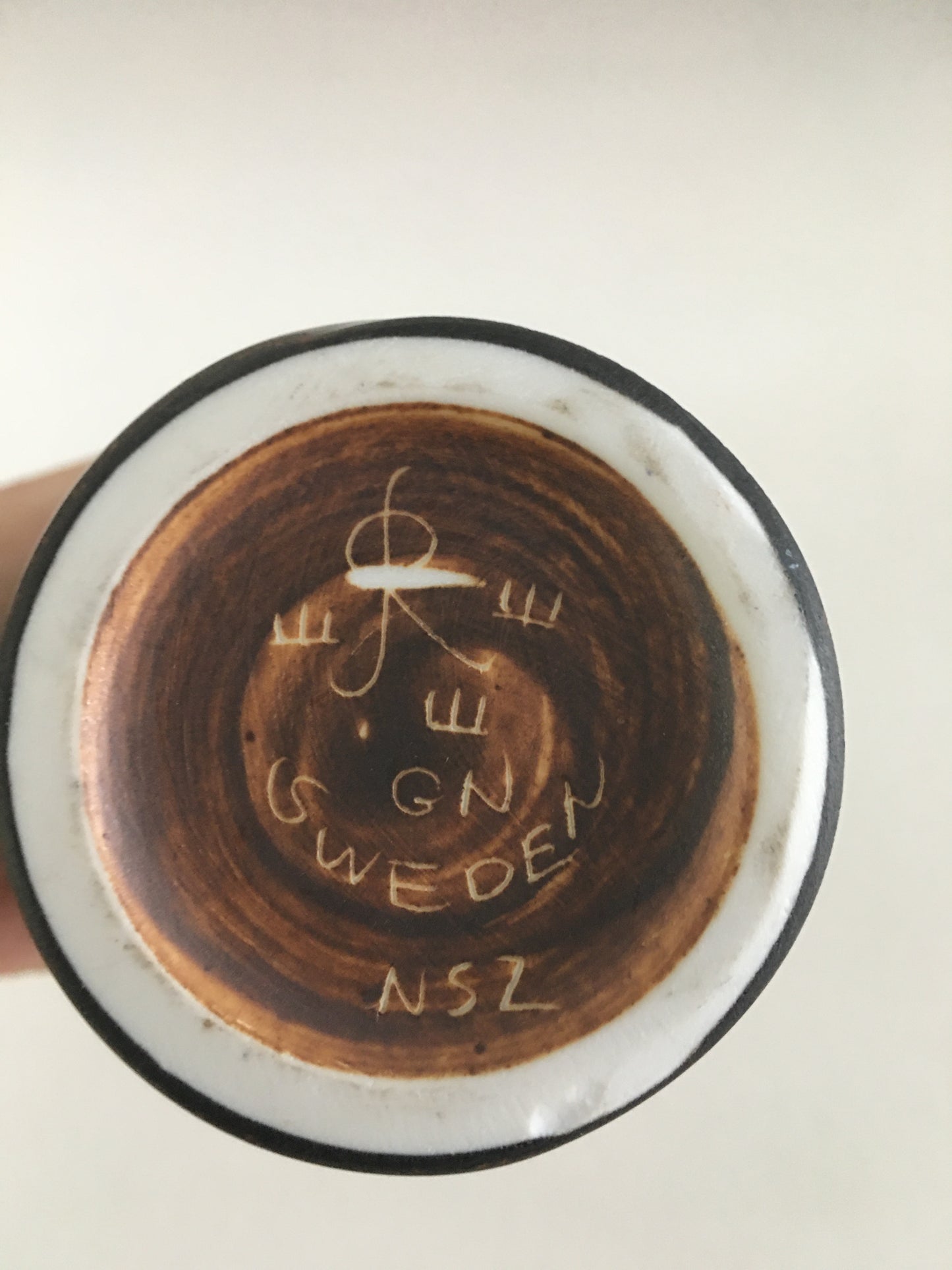 Gunnar Nylund Vase en grès émaille, Rörstrand, Suède , circa 50