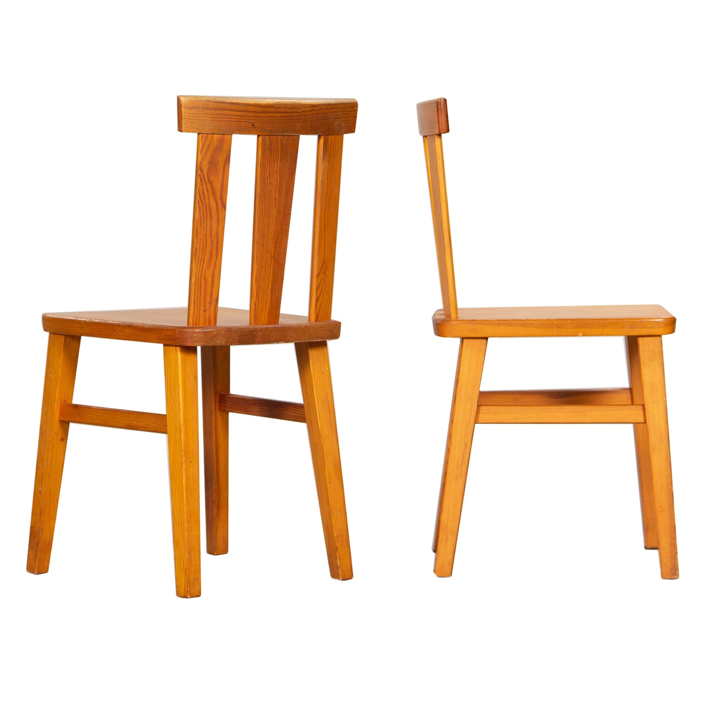Chaises en bois de Pin, Suède circa 60