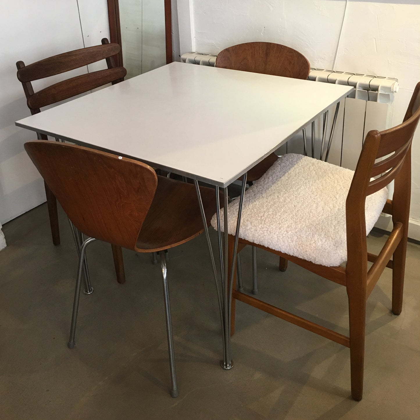 Table carrée, Piet Hein, Bruno Mathsson