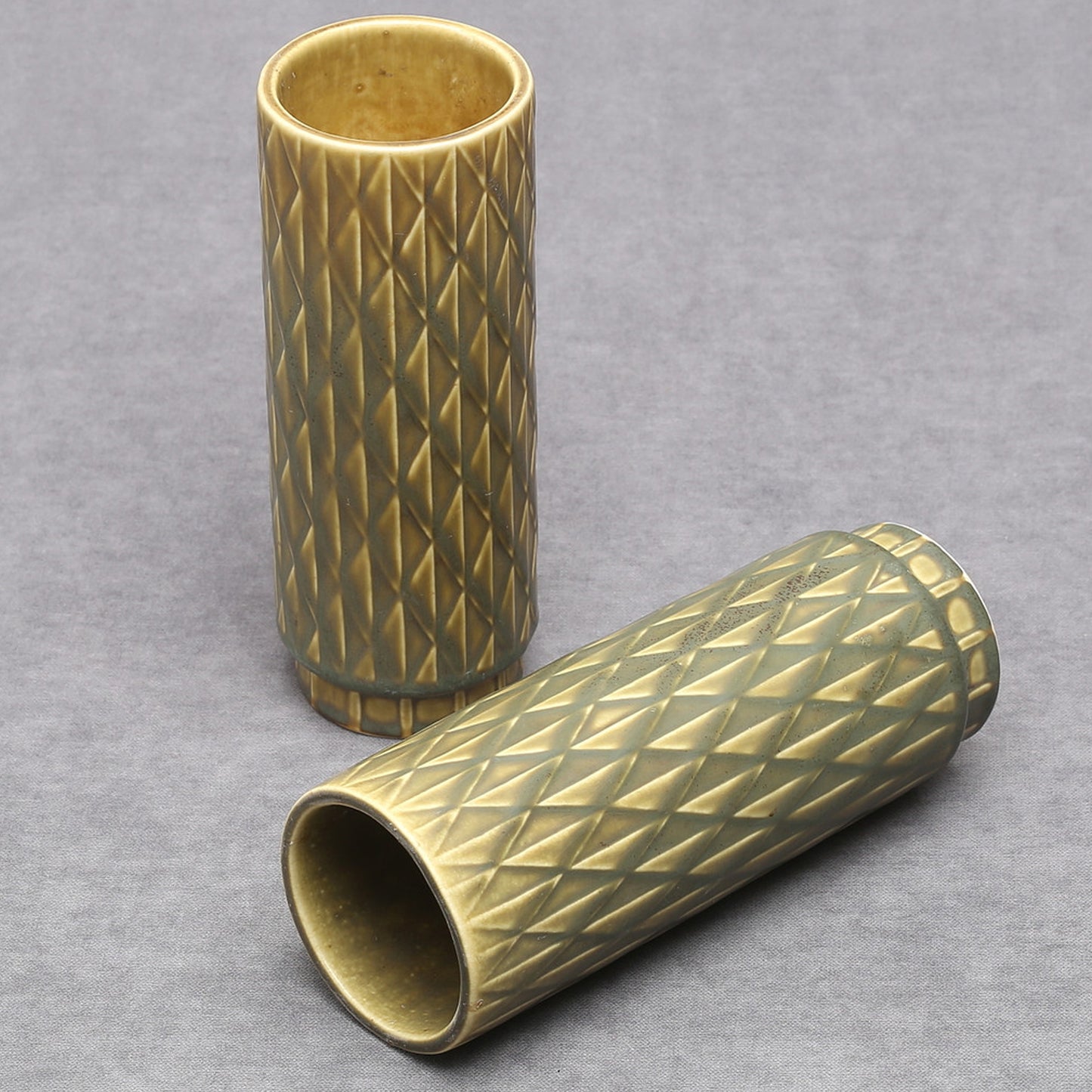 GUNNAR NYLUND 2 Vases "Eterna", Rörstrand, Suède circa 50