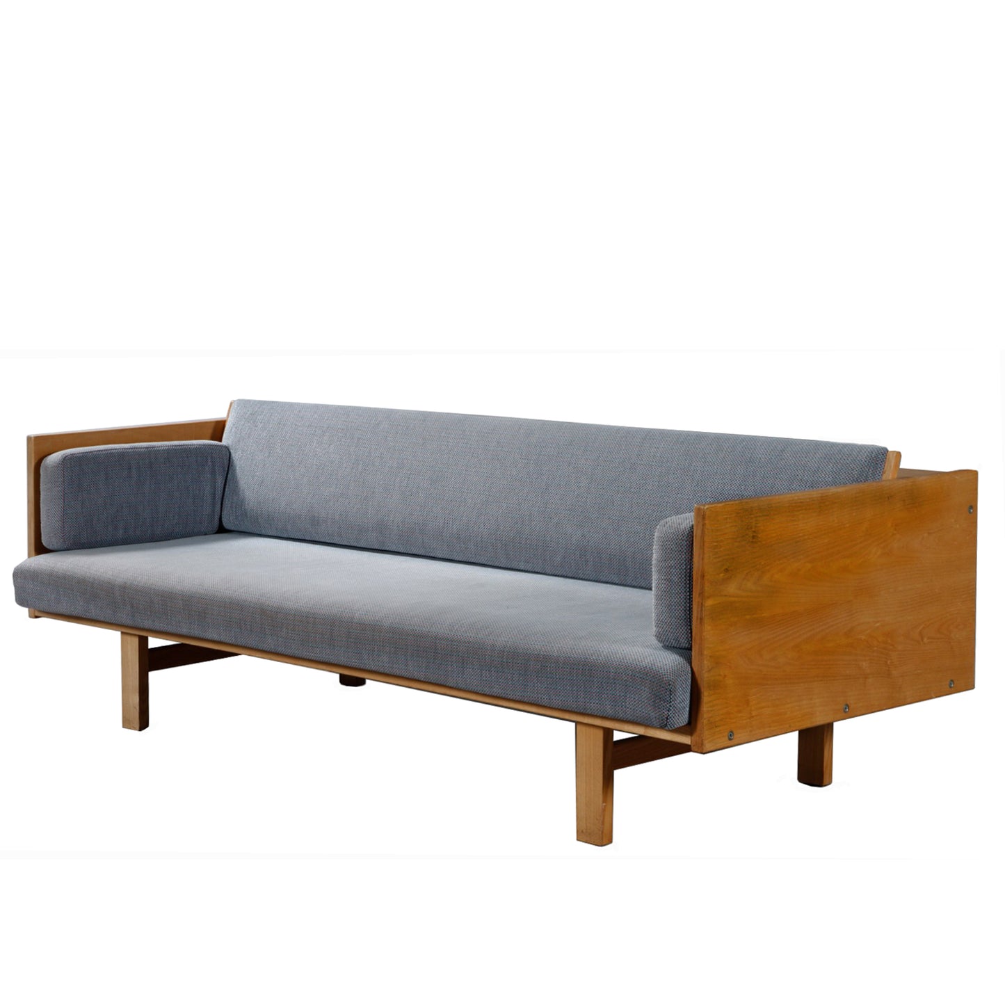 2_Hans J. Wegner. Canapé/ Lit de jour en bois de frêne. 1970