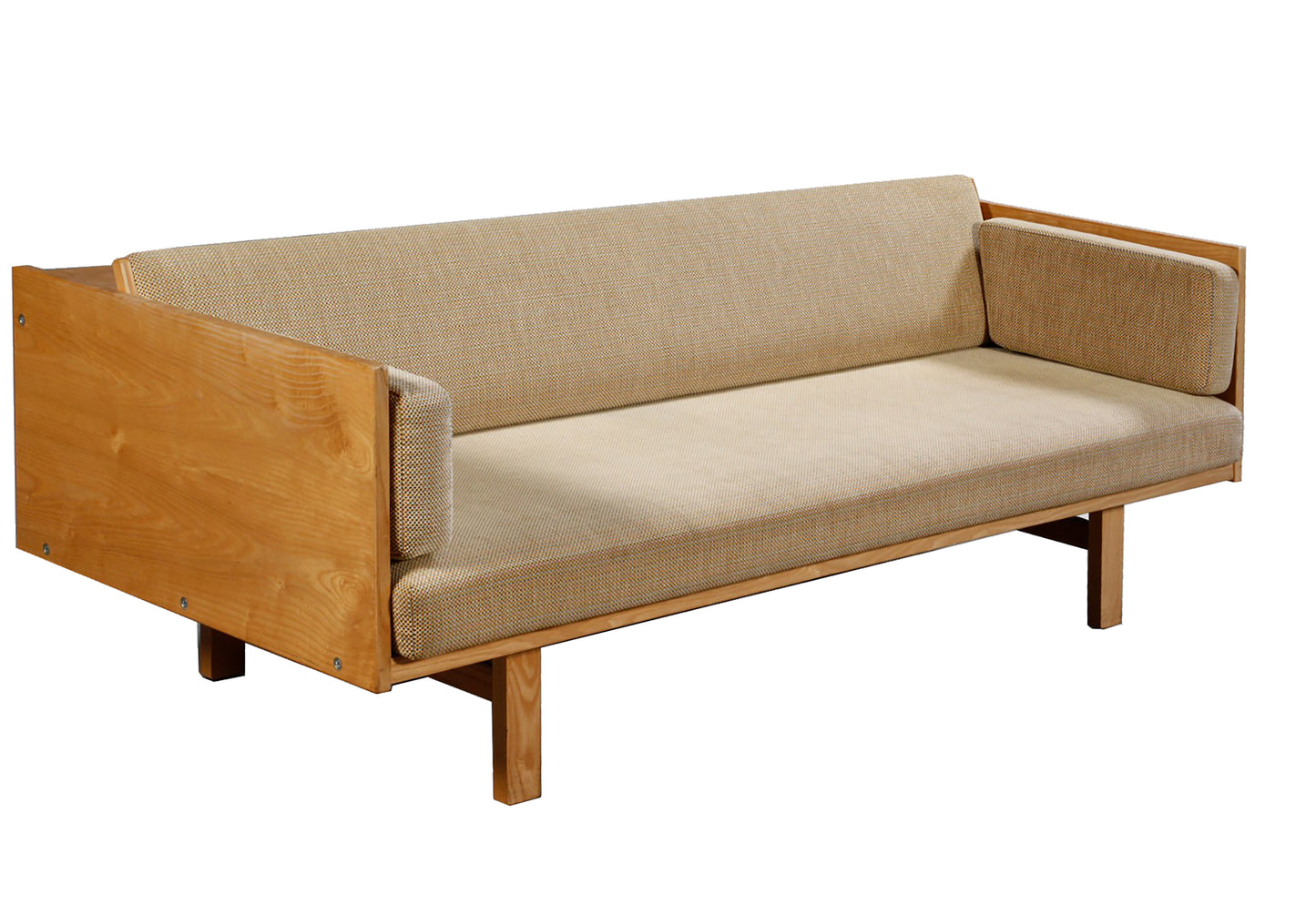 1_Hans J. Wegner. Canapé/ Lit de jour en bois de frêne. 1970
