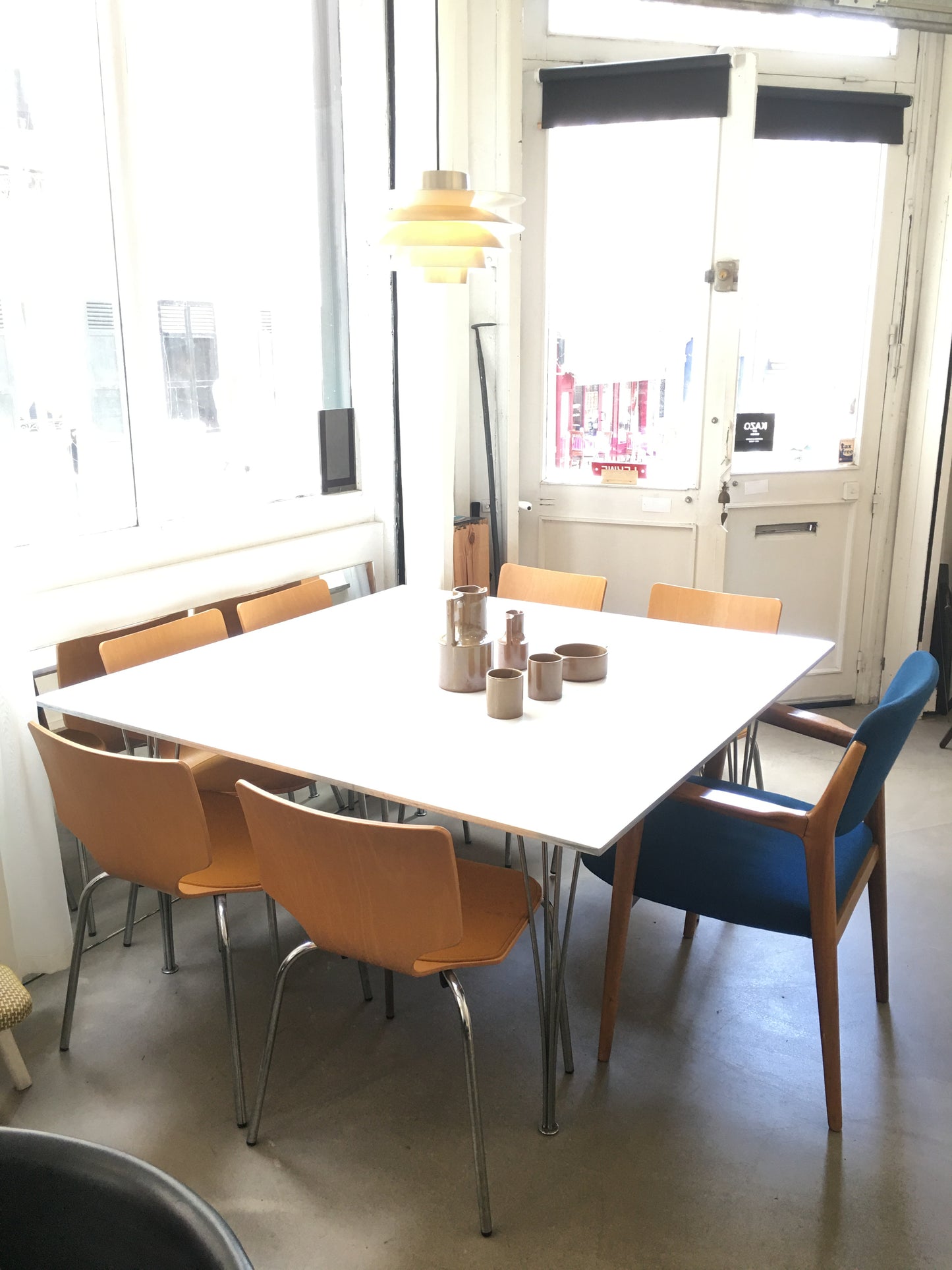 Grande Table carrée , Arne Jacobsen & Bruno Mathsson.