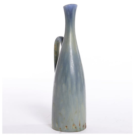 Gunnar Nylund et Carl Harry Stålhane Vase en grès bleu-vert,  Sweden, circa 50