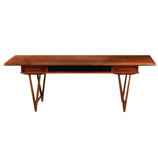 Table basse en teck, E. W. Bach,  modèle 32, 1961