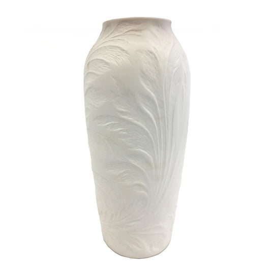 Vase en porcelaine blanc mat, Hutschenreuther 60